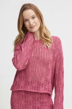Pepe Jeans pulover GWEN femei, culoarea roz, light, PL702129 imagine