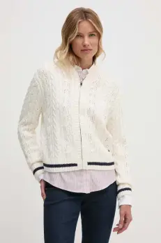 Pepe Jeans pulover HADA JACKET femei, culoarea bej, PL702207 imagine