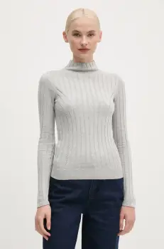 Pepe Jeans pulover IZABEL TURTLENECK femei, culoarea gri, PL702224 imagine