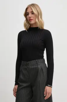 Pepe Jeans pulover IZABEL TURTLENECK femei, culoarea negru, PL702224 imagine