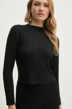 Pepe Jeans pulover NICOLE TOP femei, culoarea negru, light, PL702240 imagine