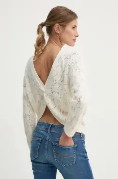 Pepe Jeans pulover NOVA femei, culoarea bej, light, PL702239 imagine