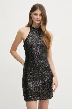 Pepe Jeans rochie ALLISON culoarea negru, mini, evazati, PL953646 imagine