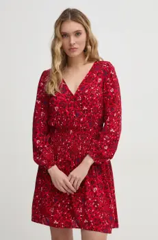 Pepe Jeans rochie CECILE culoarea rosu, mini, evazati, PL953669 imagine