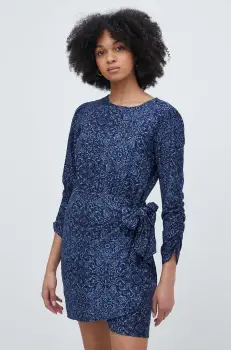 Pepe Jeans rochie CLARIN culoarea albastru marin, mini, drept, PL953535 imagine