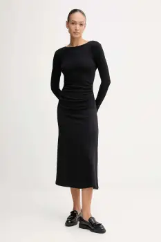 Pepe Jeans rochie culoarea negru, maxi, evazati, PL9537717 imagine