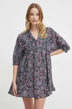 Pepe Jeans rochie DARCY culoarea gri, mini, evazati, PL953488 imagine
