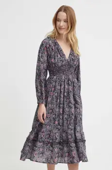 Pepe Jeans rochie DIVINIA culoarea gri, mini, evazati, PL953489 imagine