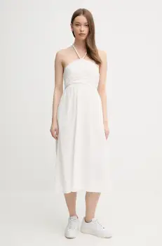 Pepe Jeans rochie DOROTHA culoarea bej, mini, evazati, PL953689 imagine