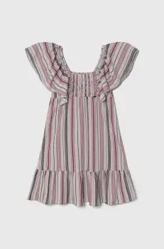 Pepe Jeans rochie fete REGINA culoarea violet, mini, evazati imagine