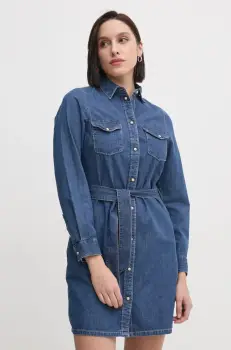 Pepe Jeans rochie jeans REGULAR DENIM DRESS mini, drept, PL953581HX6 imagine