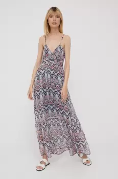 Pepe Jeans rochie Martinica maxi, evazati imagine