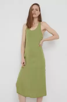 Pepe Jeans rochie Peyton culoarea verde, midi, drept imagine