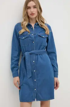Pepe Jeans rochie REGULAR DENIM DRESS mini, drept, PL953581HT8 imagine