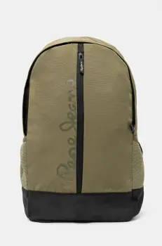 Pepe Jeans rucsac barbati, culoarea verde, mare, cu imprimeu imagine