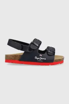 Pepe Jeans sandale copii Bio Double culoarea albastru marin imagine