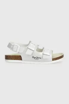 Pepe Jeans sandale copii OBAN BAY GK culoarea argintiu imagine