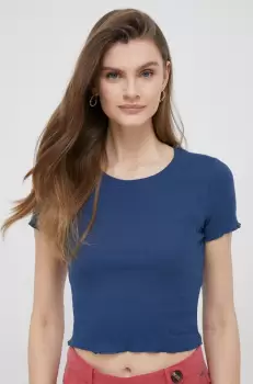 Pepe Jeans tricou Cara femei, culoarea albastru marin imagine