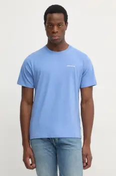 Pepe Jeans tricou DAMIAN TEE barbati, culoarea violet, neted, PM509726 imagine