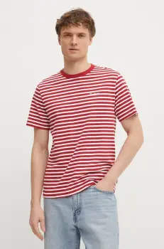 Pepe Jeans tricou din bumbac barbati, culoarea portocaliu, modelator imagine