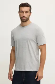 Pepe Jeans tricou din bumbac Connor barbati, culoarea gri, neted, PM509206 imagine
