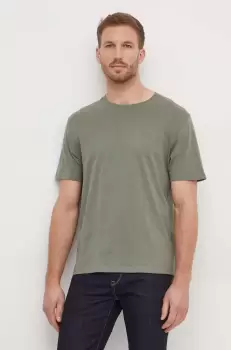 Pepe Jeans tricou din bumbac Connor barbati, culoarea verde, neted imagine