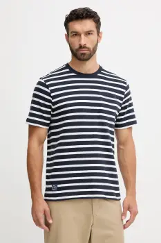 Pepe Jeans tricou din bumbac culoarea bleumarin, cu imprimeu, PM5010085 imagine