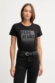 Pepe Jeans tricou din bumbac culoarea negru, PL5000020 imagine