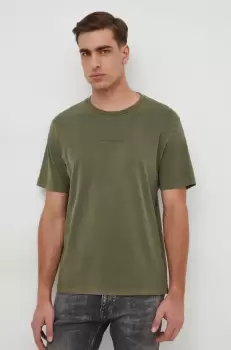 Pepe Jeans tricou din bumbac Dave Tee barbati, culoarea verde, cu imprimeu imagine