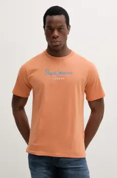 Pepe Jeans tricou din bumbac Eggo culoarea verde, cu imprimeu, PM508208 imagine