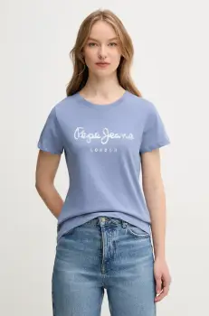 Pepe Jeans tricou din bumbac VAL femei, PL506028 imagine
