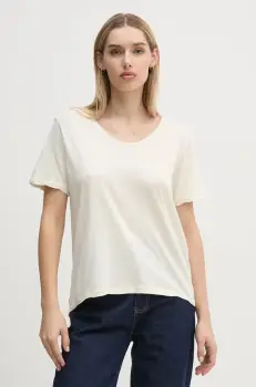 Pepe Jeans tricou FABIANA femei, culoarea bej, PL505953 imagine