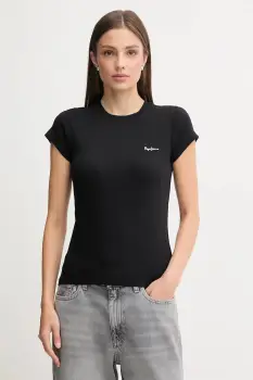Pepe Jeans tricou MERIDA culoarea negru, PL506037 imagine