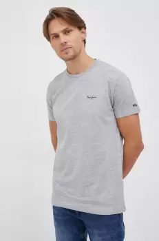 Pepe Jeans Tricou Original Basic 3 culoarea gri, melanj imagine