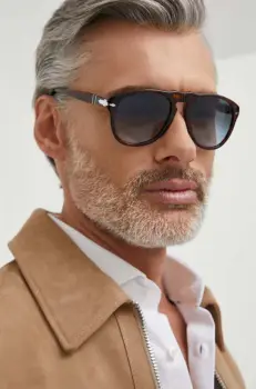 Persol ochelari de soare barbati, culoarea maro imagine