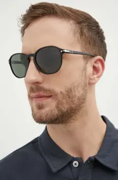 Persol ochelari de soare barbati, culoarea negru, 0PO3343S imagine