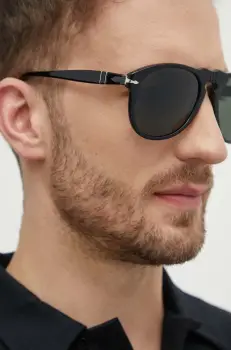 Persol ochelari de soare barbati, culoarea negru imagine