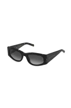 Philipp Plein ochelari de soare femei, culoarea negru imagine