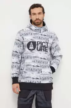 Picture geaca Parker Print culoarea alb imagine