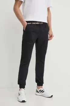 Picture pantaloni de bumbac Tohola culoarea negru, cu fason cargo, MJS067 imagine