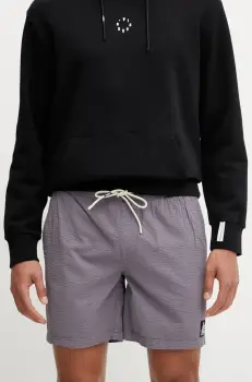 Picture pantaloni scurti din bumbac Narvik culoarea violet, MSH0113 imagine