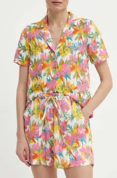 Picture pantaloni scurti Milou femei, culoarea roz, modelator, high waist, WSH051 imagine