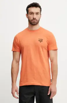 Picture tricou din bumbac Adak barbati, culoarea portocaliu, cu imprimeu, MTS1218 imagine