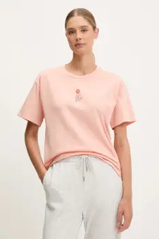 Picture tricou din bumbac Keynee culoarea portocaliu, WTS0592 imagine