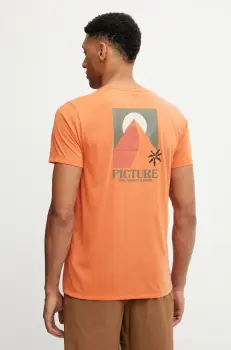 Picture tricou Timont culoarea portocaliu, cu imprimeu, MTS1258 imagine