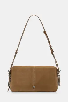 Pinko geanta baguette de dama din piele intoarsa imagine