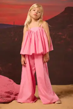 Pinko pantaloni de bumbac pentru copii imagine