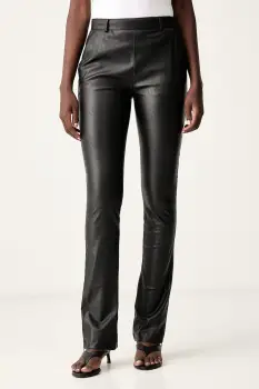 Pinko pantaloni evazati flare pentru femei din imitatie de piele imagine