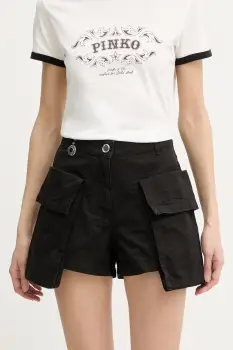 Pinko pantaloni scurti cargo pentru femei, din bumbac imagine