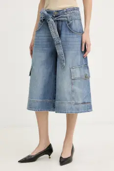 Pinko pantaloni scuti cargo dama din denim imagine